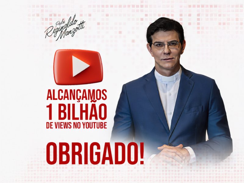 Padre Reginaldo Manzotti atinge a incrível marca de 1 bilhão de visualizações no Youtube