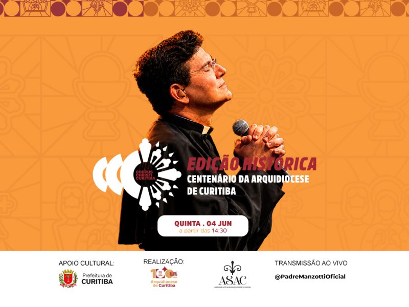 Padre Manzotti participará no Corpus Christi Curitiba 2026 amanhã (04)