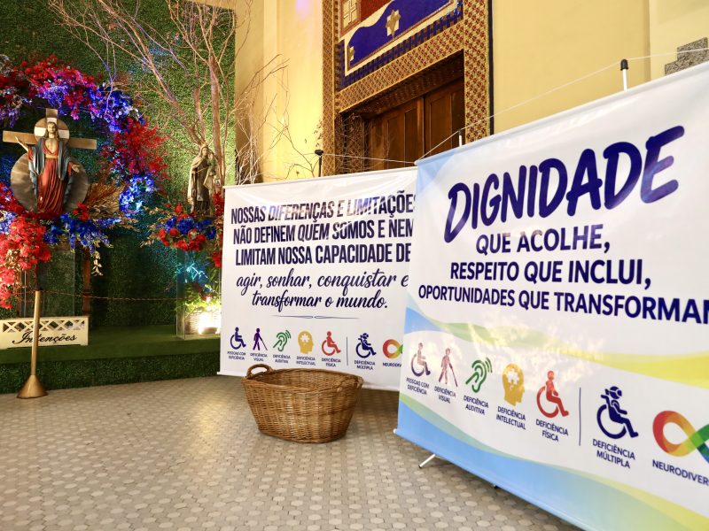 Padre Manzotti presidiu Missa em ação de graças ao Dia Nacional da pessoa com deficiência